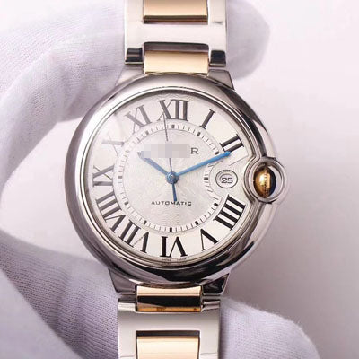 BALLON BLEU DE W69009Z3 WRAP GOLD V9 FACTORY SILVER WHITE DIAL